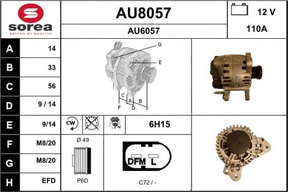 SNRA AU8057 - Alternatore autozon.pro