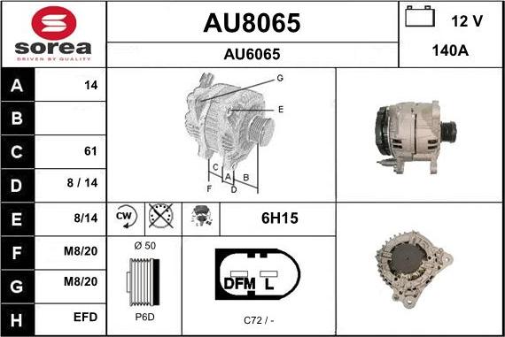 SNRA AU8065 - Alternatore autozon.pro