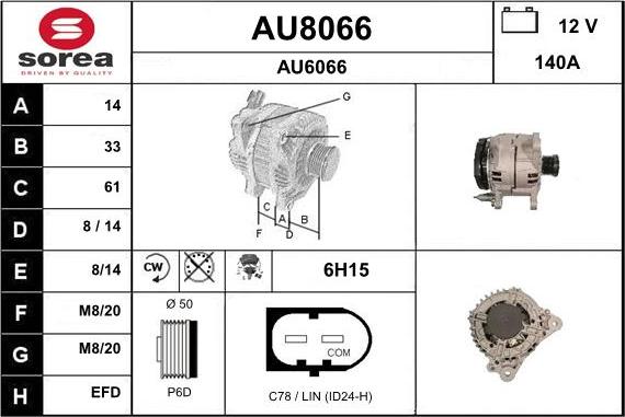 SNRA AU8066 - Alternatore autozon.pro