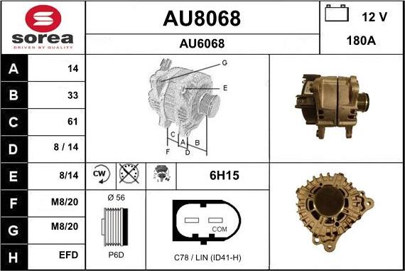 SNRA AU8068 - Alternatore autozon.pro