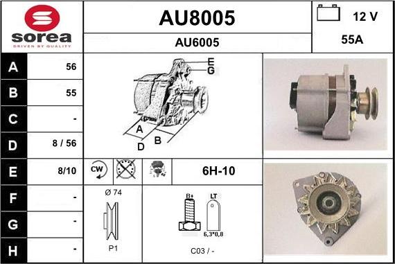 SNRA AU8005 - Alternatore autozon.pro