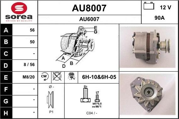 SNRA AU8007 - Alternatore autozon.pro