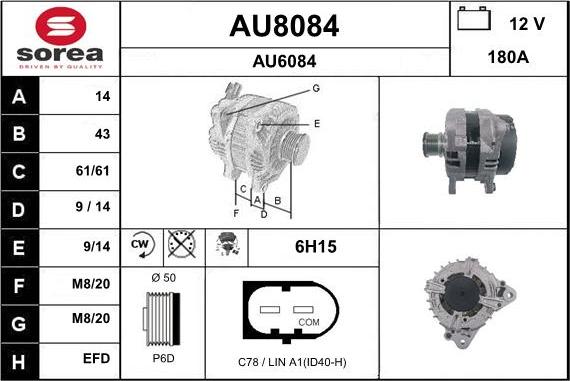 SNRA AU8084 - Alternatore autozon.pro