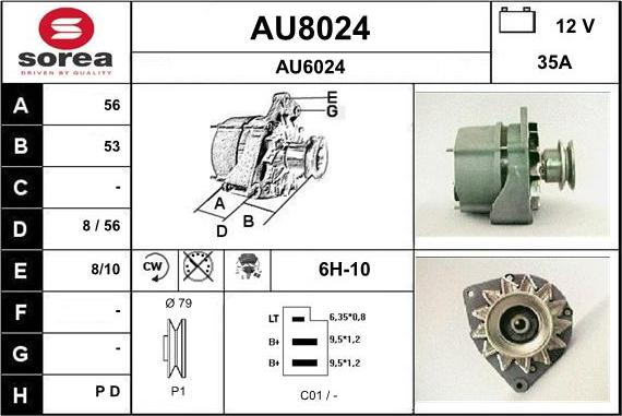 SNRA AU8024 - Alternatore autozon.pro