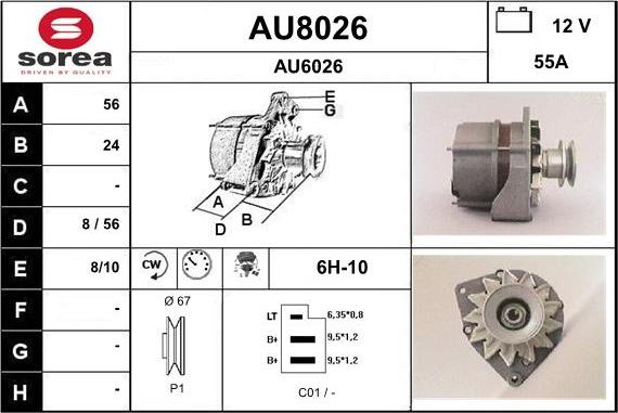 SNRA AU8026 - Alternatore autozon.pro