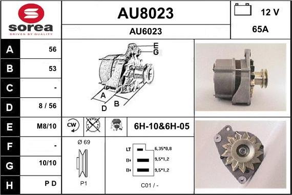 SNRA AU8023 - Alternatore autozon.pro