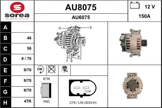 SNRA AU8075 - Alternatore autozon.pro