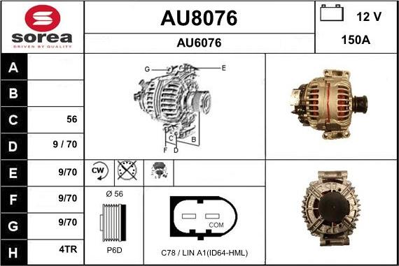 SNRA AU8076 - Alternatore autozon.pro