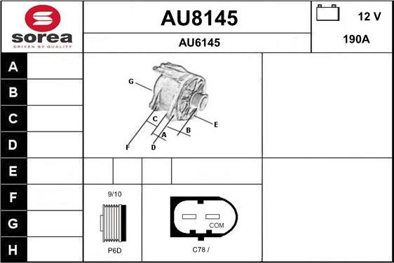 SNRA AU8145 - Alternatore autozon.pro