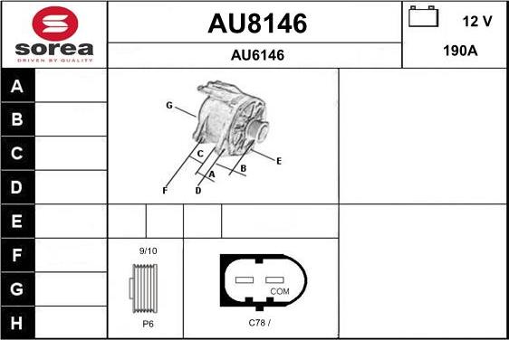 SNRA AU8146 - Alternatore autozon.pro