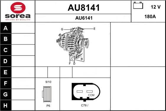 SNRA AU8141 - Alternatore autozon.pro