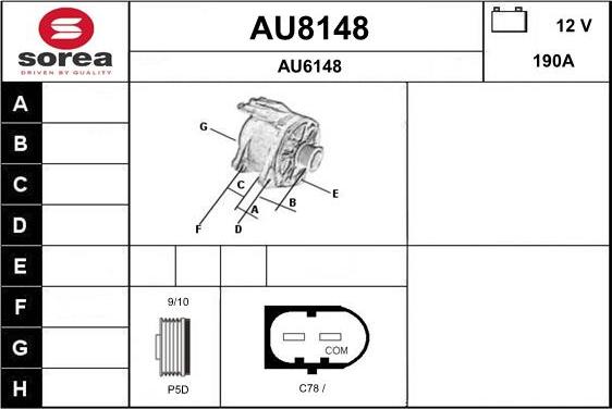 SNRA AU8148 - Alternatore autozon.pro