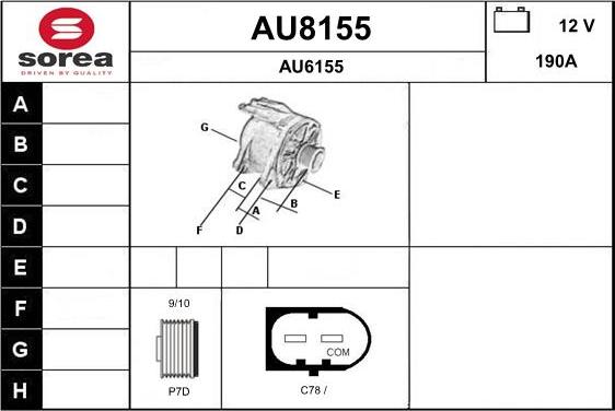 SNRA AU8155 - Alternatore autozon.pro