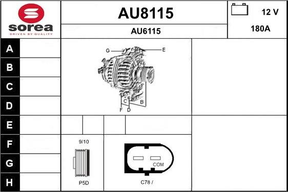 SNRA AU8115 - Alternatore autozon.pro