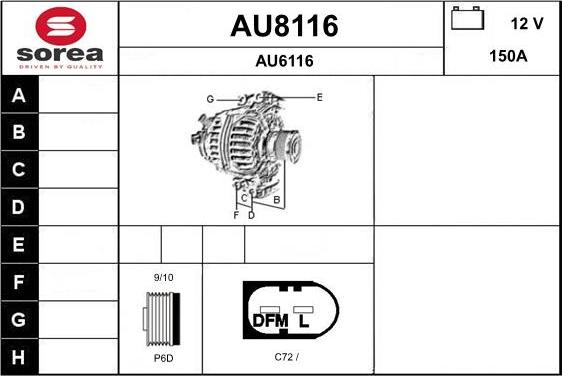 SNRA AU8116 - Alternatore autozon.pro