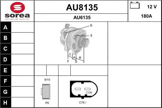 SNRA AU8135 - Alternatore autozon.pro