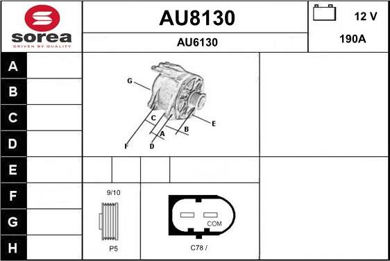 SNRA AU8130 - Alternatore autozon.pro