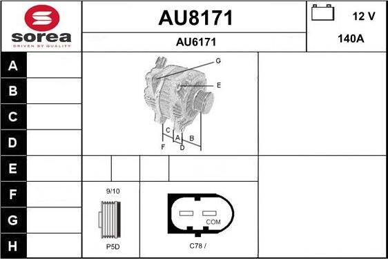 SNRA AU8171 - Alternatore autozon.pro