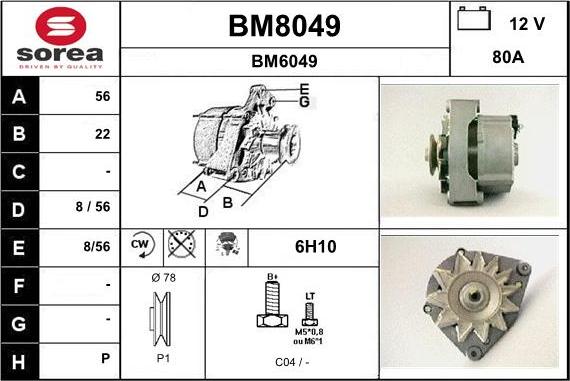 SNRA BM8049 - Alternatore autozon.pro