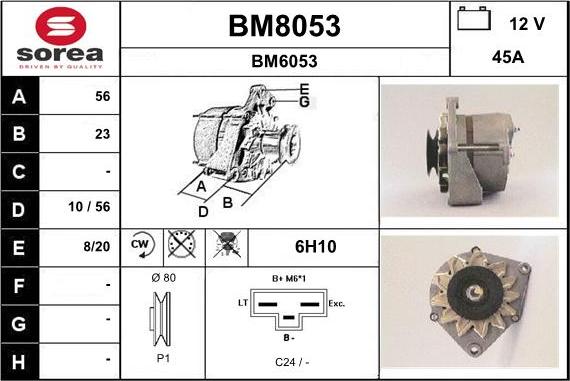 SNRA BM8053 - Alternatore autozon.pro