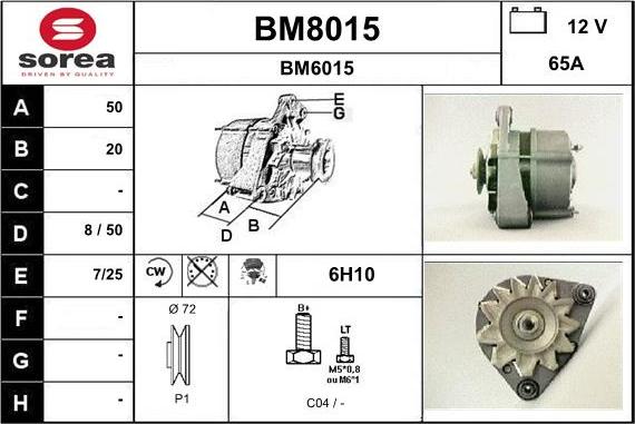 SNRA BM8015 - Alternatore autozon.pro