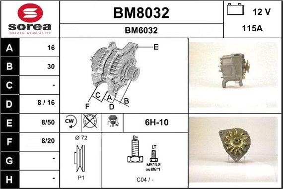 SNRA BM8032 - Alternatore autozon.pro