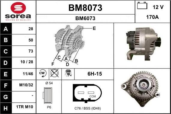 SNRA BM8073 - Alternatore autozon.pro