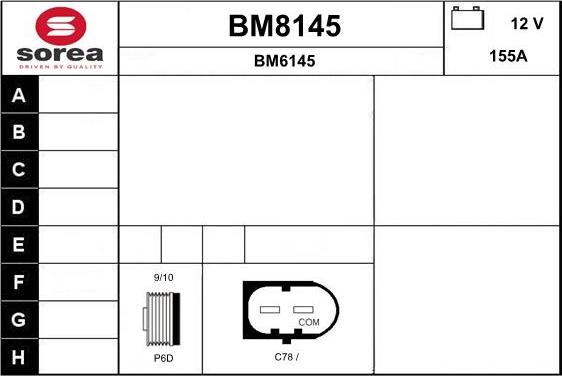 SNRA BM8145 - Alternatore autozon.pro