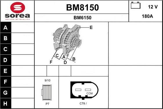 SNRA BM8150 - Alternatore autozon.pro