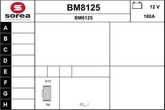 SNRA BM8125 - Alternatore autozon.pro