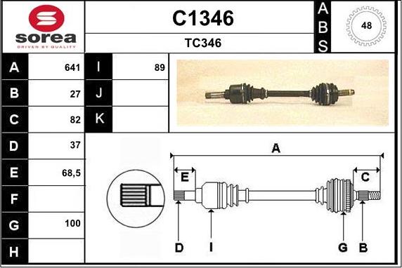 SNRA C1346 - Albero motore / Semiasse autozon.pro