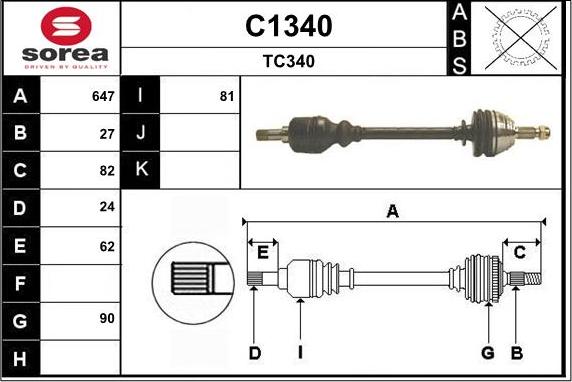 SNRA C1340 - Albero motore / Semiasse autozon.pro