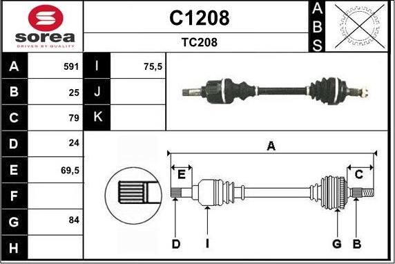 SNRA C1208 - Albero motore / Semiasse autozon.pro