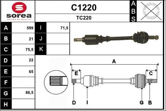 SNRA C1220 - Albero motore / Semiasse autozon.pro