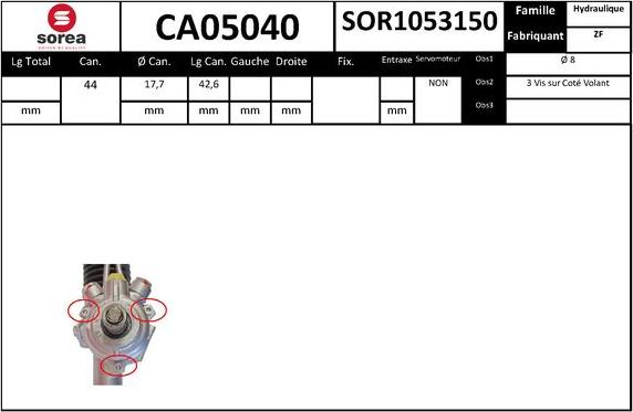 SNRA CA05040 - Scatola guida autozon.pro