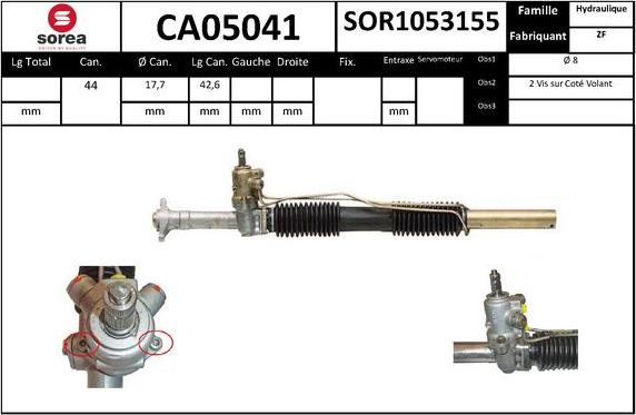 SNRA CA05041 - Scatola guida autozon.pro