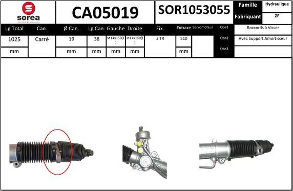 SNRA CA05019 - Scatola guida autozon.pro