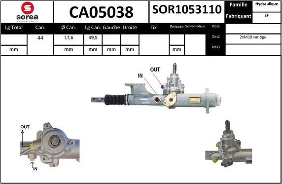 SNRA CA05038 - Scatola guida autozon.pro