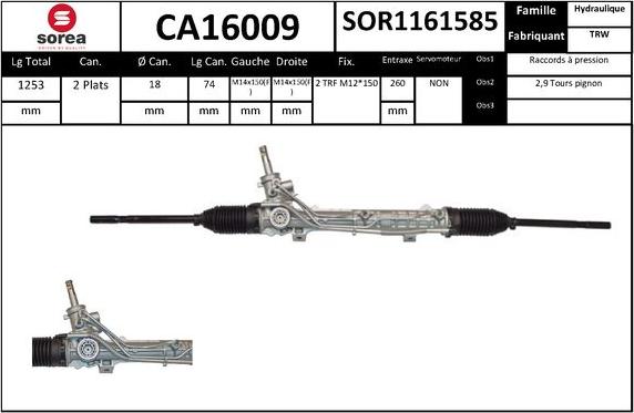 SNRA CA16009 - Scatola guida autozon.pro