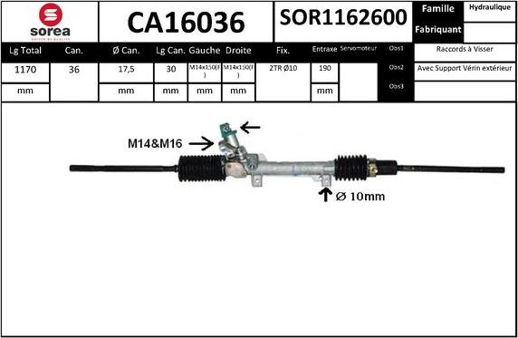 SNRA CA16036 - Scatola guida autozon.pro