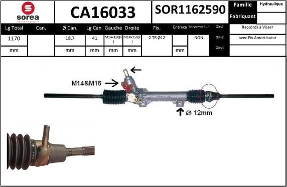 SNRA CA16033 - Scatola guida autozon.pro