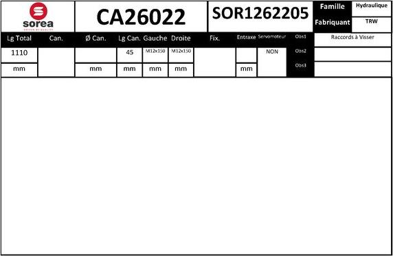 SNRA CA26022 - Scatola guida autozon.pro