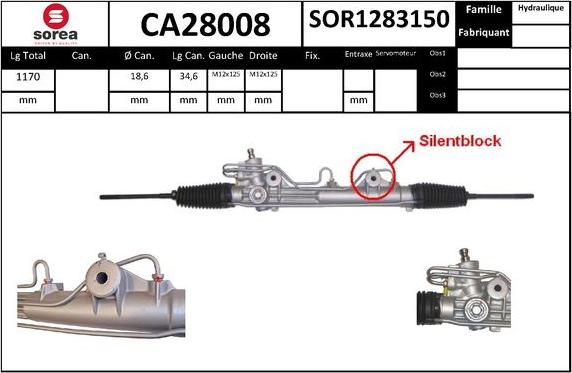 SNRA CA28008 - Scatola guida autozon.pro