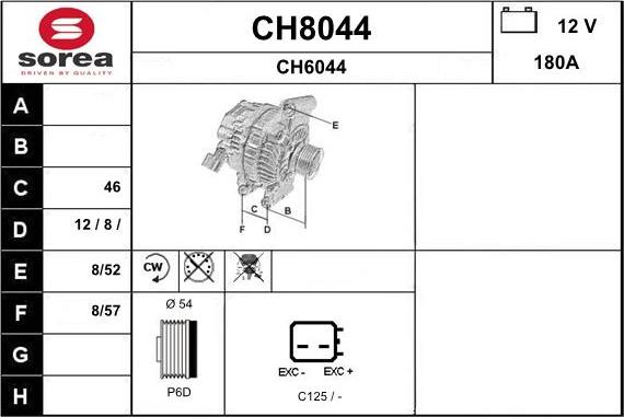 SNRA CH8044 - Alternatore autozon.pro