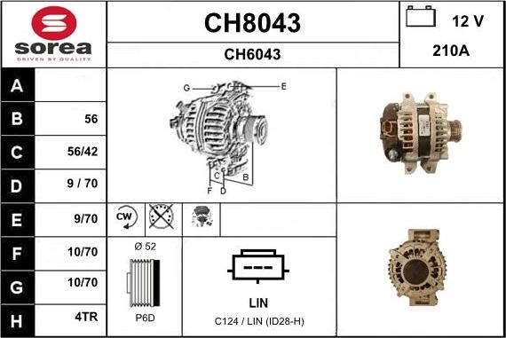 SNRA CH8043 - Alternatore autozon.pro