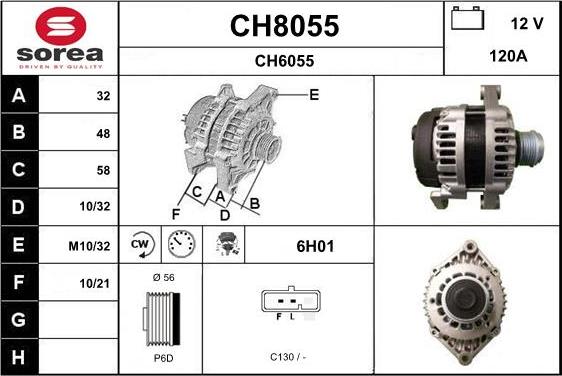 SNRA CH8055 - Alternatore autozon.pro