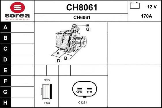 SNRA CH8061 - Alternatore autozon.pro