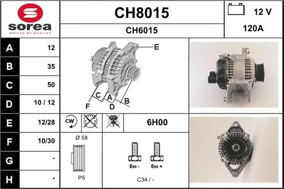 SNRA CH8015 - Alternatore autozon.pro