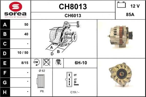 SNRA CH8013 - Alternatore autozon.pro