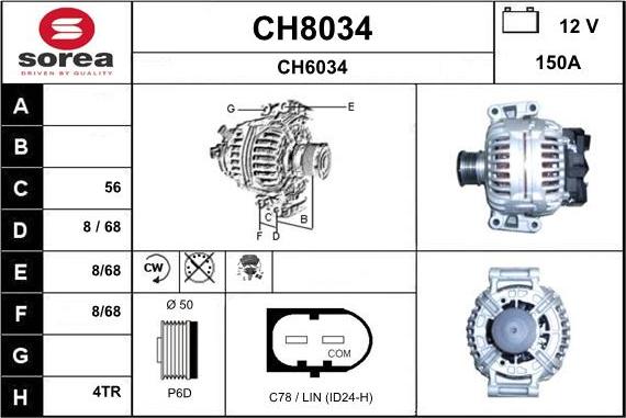 SNRA CH8034 - Alternatore autozon.pro